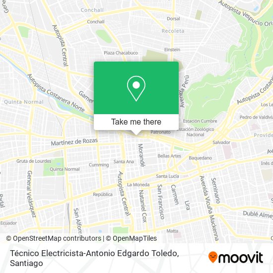 Mapa de Técnico Electricista-Antonio Edgardo Toledo