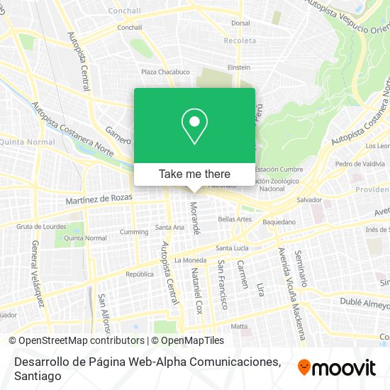 Desarrollo de Página Web-Alpha Comunicaciones map