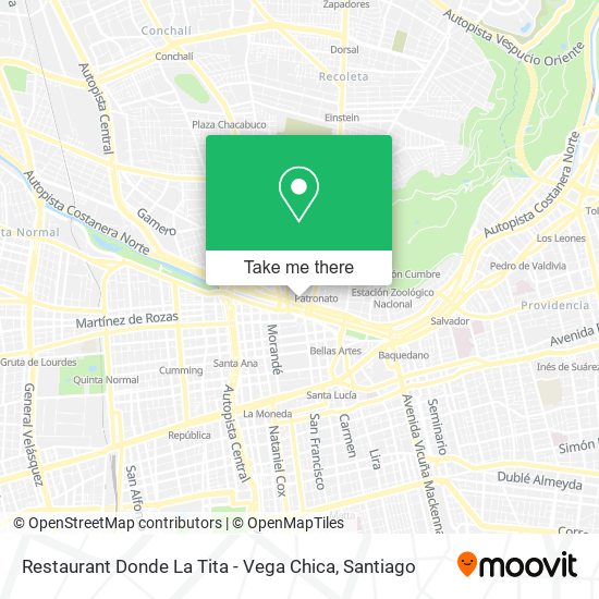 Restaurant Donde La Tita - Vega Chica map