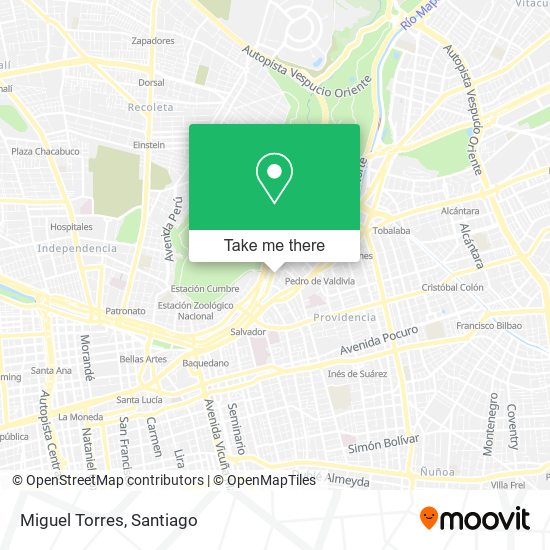 Miguel Torres map