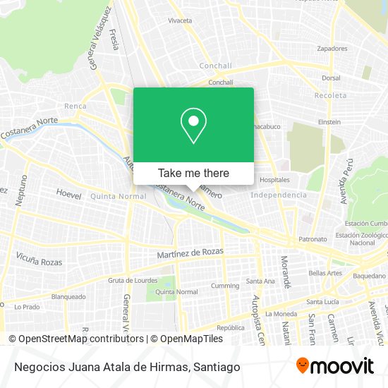 Mapa de Negocios Juana Atala de Hirmas