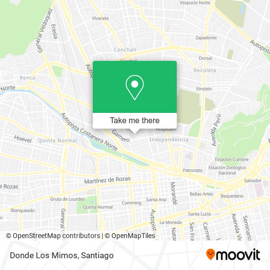 Donde Los Mimos map