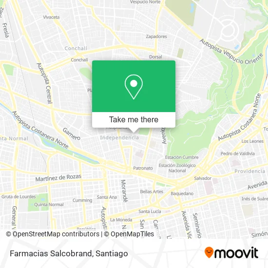 Farmacias Salcobrand map