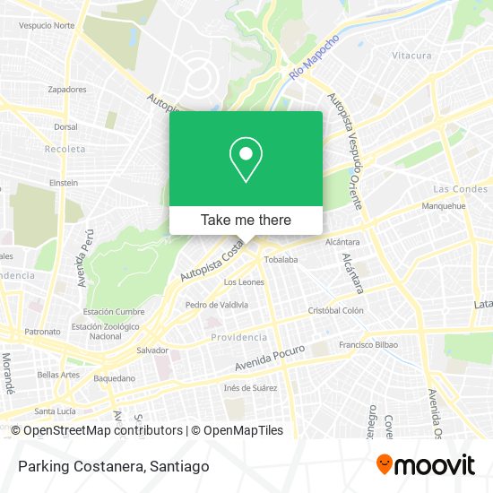 Parking Costanera map