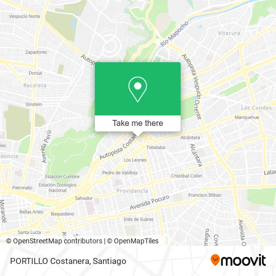 PORTILLO Costanera map