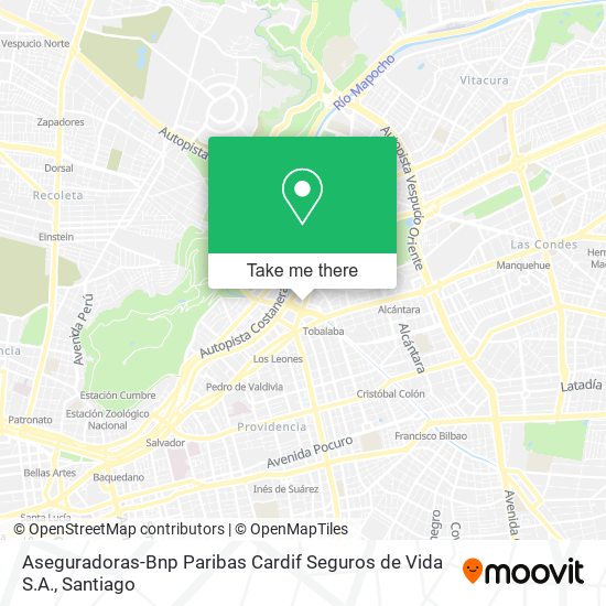 Aseguradoras-Bnp Paribas Cardif Seguros de Vida S.A. map