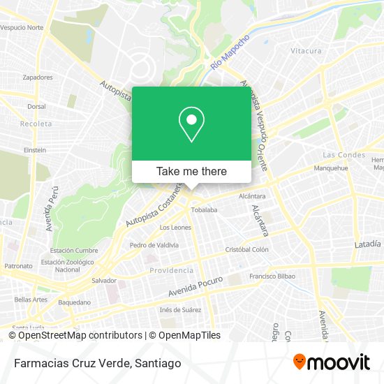 Farmacias Cruz Verde map