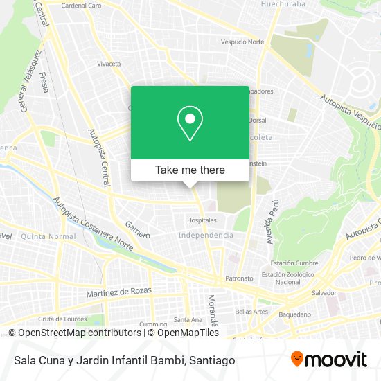 Mapa de Sala Cuna y Jardin Infantil Bambi