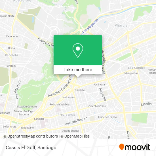 Cassis El Golf map