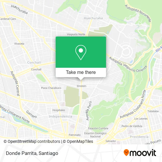Donde Parrita map