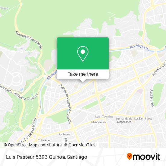 Mapa de Luis Pasteur 5393 Quinoa