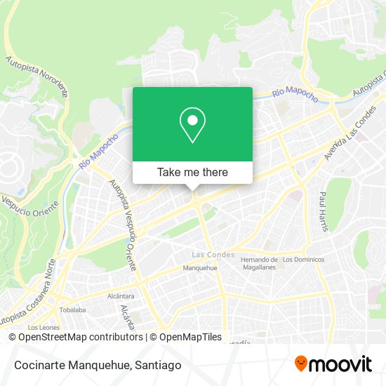 Mapa de Cocinarte Manquehue