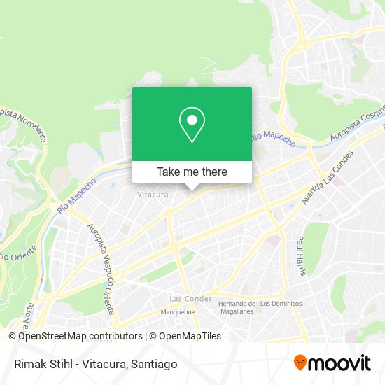 Rimak Stihl - Vitacura map