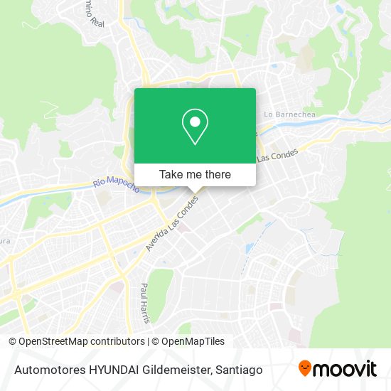 Mapa de Automotores HYUNDAI Gildemeister