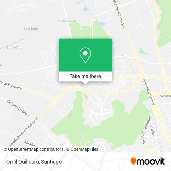 Mapa de Omil Quilicura