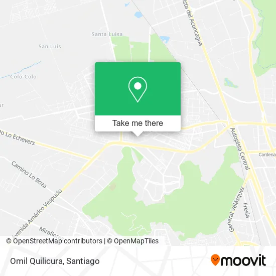 Omil Quilicura map