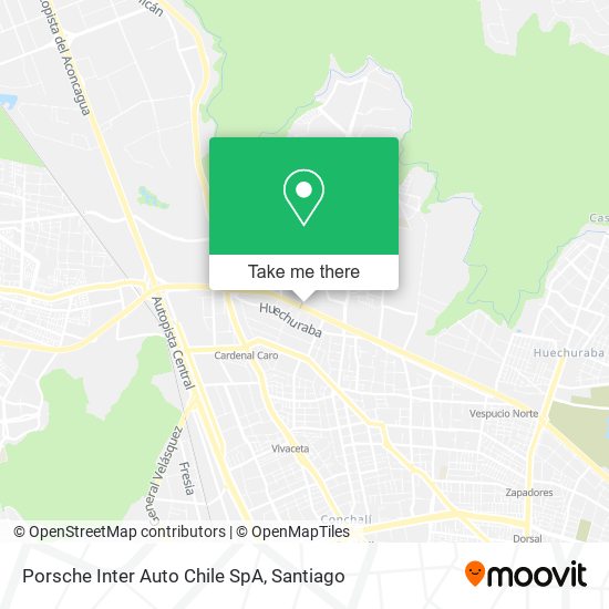 Porsche Inter Auto Chile SpA map