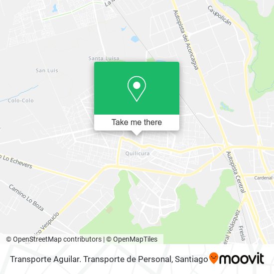 Transporte Aguilar. Transporte de Personal map