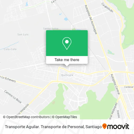 Transporte Aguilar. Transporte de Personal map