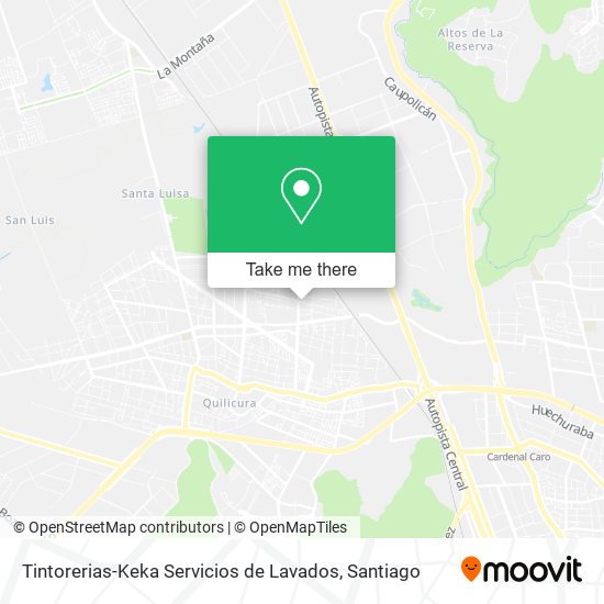 Mapa de Tintorerias-Keka Servicios de Lavados