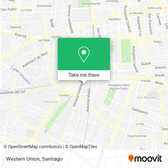 Western Union map