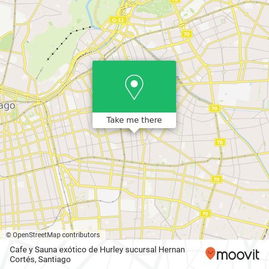 Cafe y Sauna exótico de Hurley sucursal Hernan Cortés map