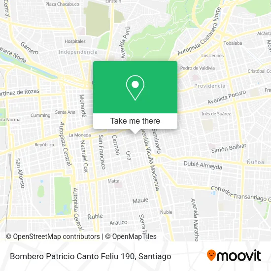 Bombero Patricio Canto Feliu 190 map
