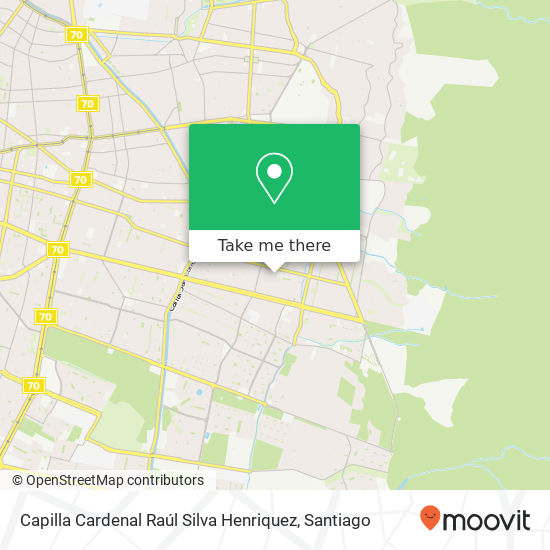 Mapa de Capilla Cardenal Raúl Silva Henriquez