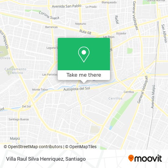 Villa Raul Silva Henriquez map