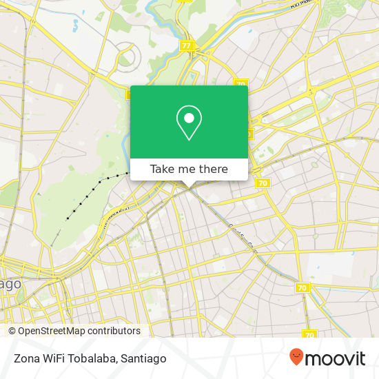 Zona WiFi Tobalaba map