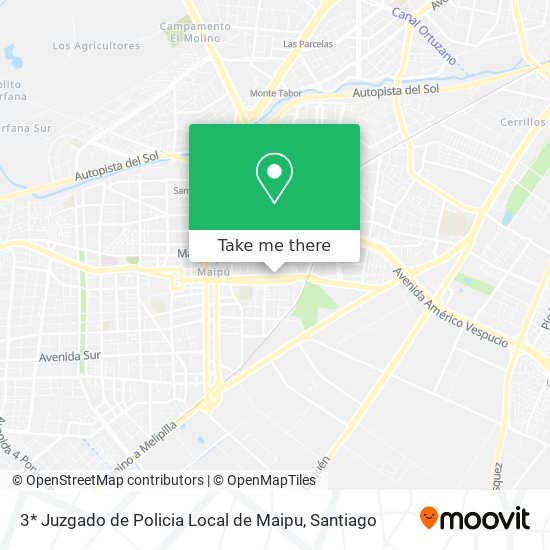 Mapa de 3* Juzgado de Policia Local de Maipu