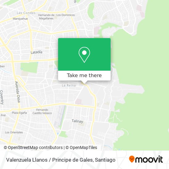 Valenzuela Llanos / Principe de Gales map