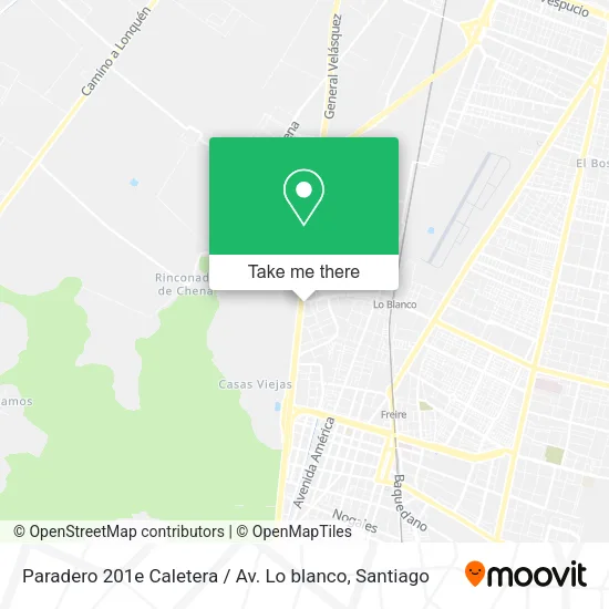 Paradero 201e Caletera / Av. Lo blanco map
