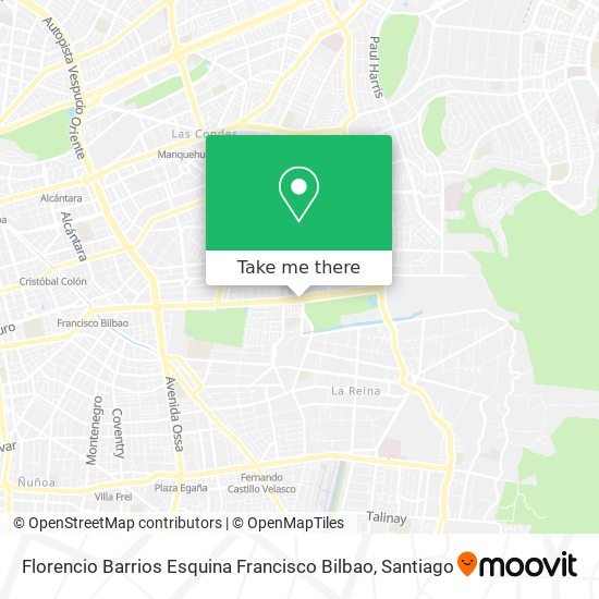 Florencio Barrios Esquina Francisco Bilbao map