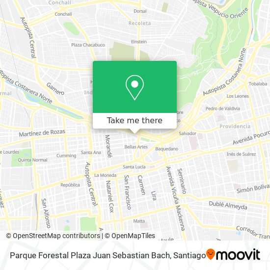 Parque Forestal Plaza Juan Sebastian Bach map