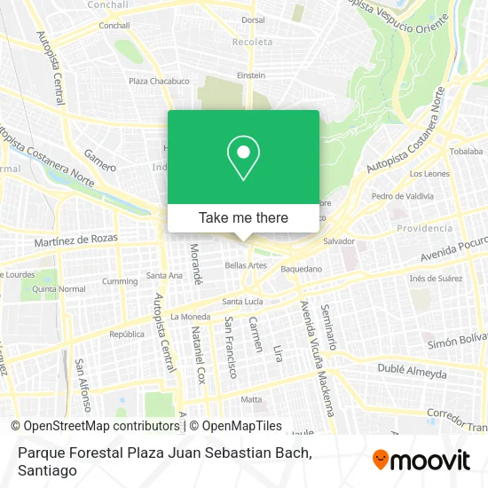 Parque Forestal Plaza Juan Sebastian Bach map