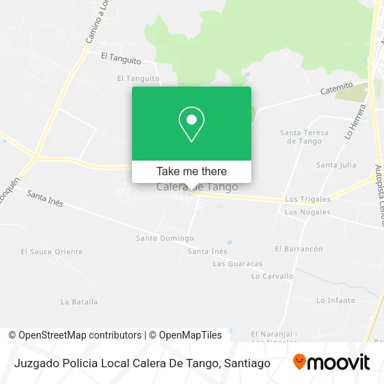 Juzgado Policia Local Calera De Tango map