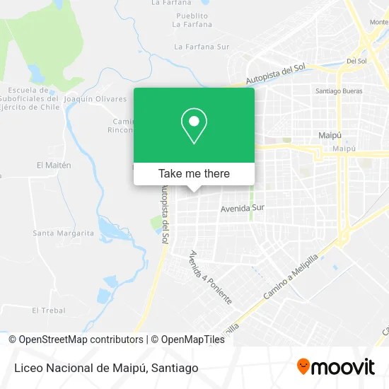 Liceo Nacional de Maipú map