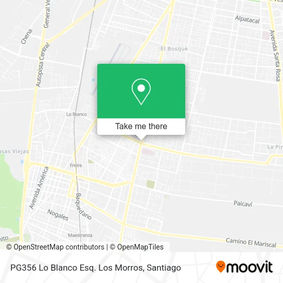 PG356 Lo Blanco Esq. Los Morros map