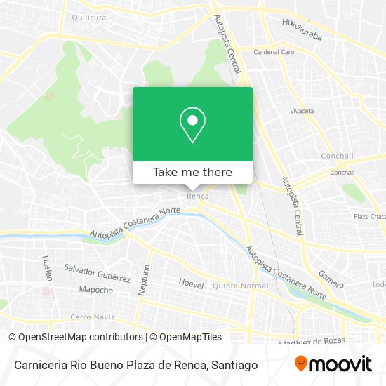 Carniceria Rio Bueno Plaza de Renca map