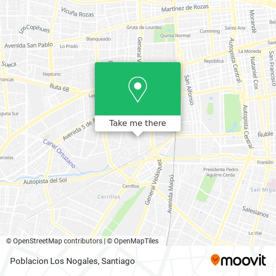 Poblacion Los Nogales map