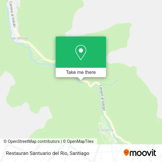 Mapa de Restauran Santuario del Rio