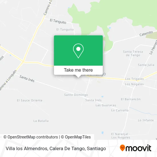 Villa los Almendros, Calera De Tango map