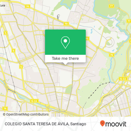 COLEGIO SANTA TERESA DE ÁVILA map