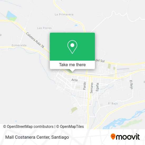 Mall Costanera Center map