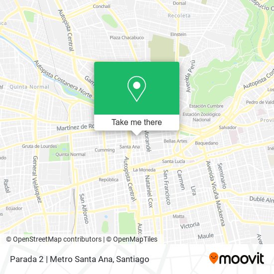 Parada 2 | Metro Santa Ana map