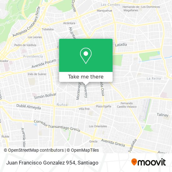 Juan Francisco Gonzalez 954 map