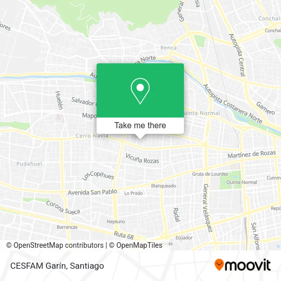 Mapa de CESFAM Garín