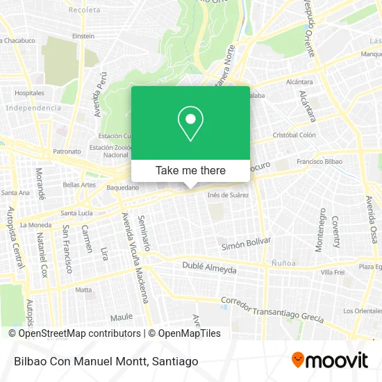 Bilbao Con Manuel Montt map