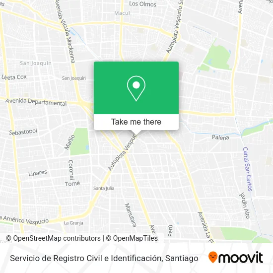 Servicio de Registro Civil e Identificación map